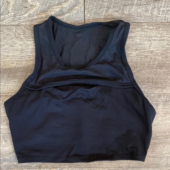 Forever 21 Black Sports Bra Sleek Intimates Mesh - Picture 2 of 8